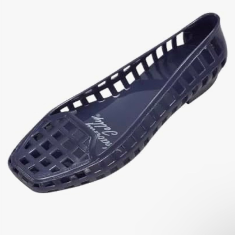 Heavenly Jelly Women’s Jelly Shoes Classic Slip on Squared Toe Flats Size 6.5